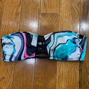 PINK bikini bandeau top